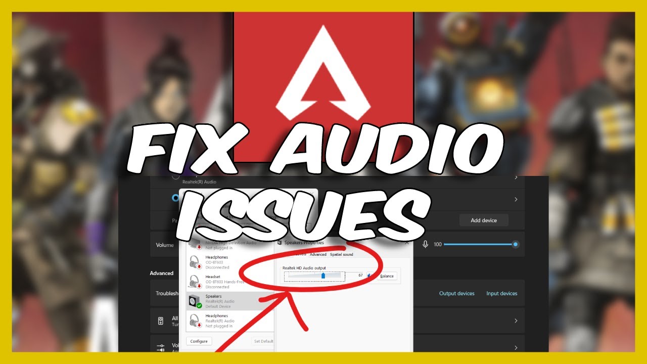 Resolving Apex Legends Audio Issues